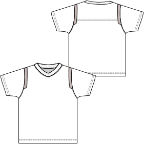 Moldes de confeccion para NENES Remeras Camiseta Futbol 642